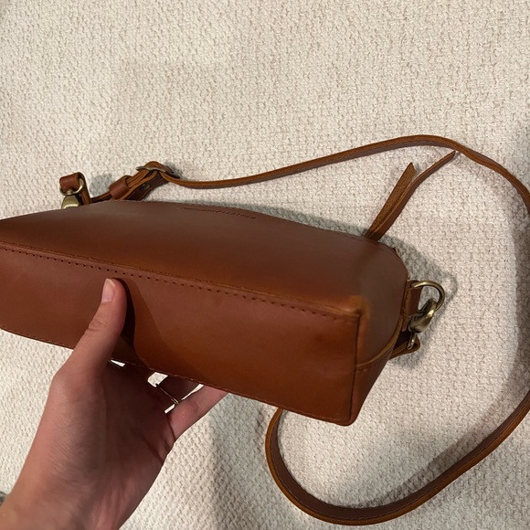 Portland Leather brown leather eclipse purse crossbody bag - Picture 11 of 11